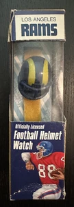Seltener Los Angeles Rams Football Helm 5 Funktionen offiziell lizenzierte Uhr NFL - Bild 1 von 17