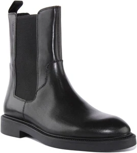 VAGABOND Alex W Mujer Puntera Redonda Botines sin Cordones En Negro Números 3-9 - Imagen 1 de 18