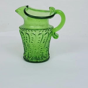 Kanawha Kunstglas grün 4" Krug Vintage mundgeblasen - Bild 1 von 6