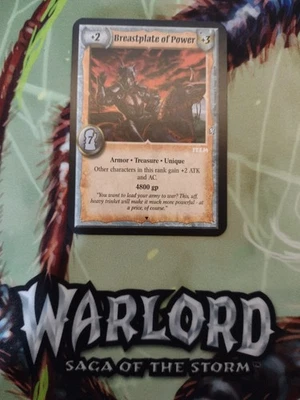 Warlord Saga of the Storm - Breastplate of Power 4E Versión Promocional Saga/5E Legal Foto 1 de 2