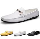 Men Driving Shoes Casual Slip On Loafers Faux Leather Comfortable Pumps Shoes L
