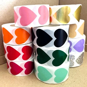 Herz Aufkleber Herzen Sticker 2,5cm zum Basten Kleben Dekorieren Verzieren DIY - Bild 1 von 17