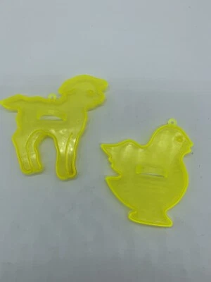 Cortador de galletas AMSCAN con temática de Pascua pollito cordero lote mixto artesanías Foto 1 de 4