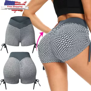 Women Scrunch Butt Lift Shorts Lift Hips Leggings Booty Tummy Control Shorts NEW - Picture 1 of 15