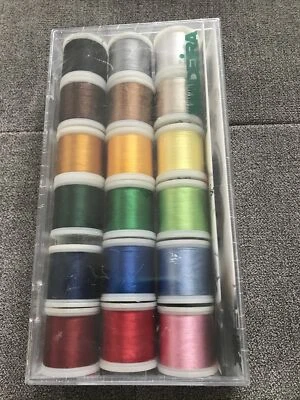 Sealed New Madeira 100% Rayon Embroidery Thread - 18 Spools 200m each - Image 1 of 4