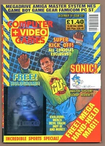 Computer & Video Games Magazine C&VG C+VG 1991 12 December Turrican Hologram - Picture 1 of 5