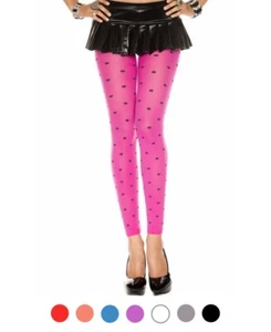 Brand New Opaque Polka Dot Leggings Music Legs 35218 - Picture 1 of 4