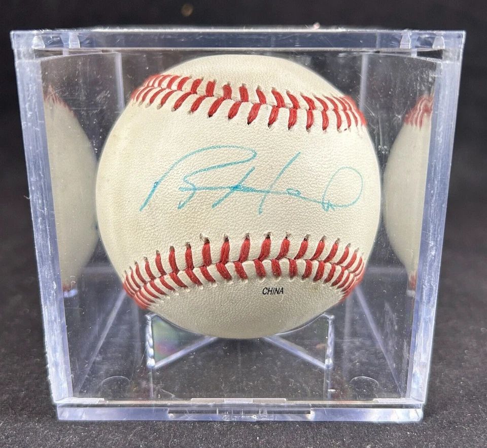 RYAN HOWARD RAWLINGS ARIZONA LEAGUE AUTOGRAPHED SIGNED BASEBALL JSA COA W/ CASE - Image 1 of 4