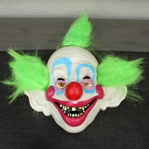 Killer Klowns SHORTY From Outer Space Half Mask Halloween Plastic Mold w/Hair - Picture 1 of 7