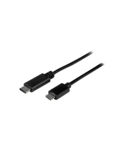 StarTech USB2CUB1M USB C to Micro USB Cable - 3 ft. / 1m - USB 2.0 Cable - Micro - Picture 1 of 4
