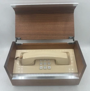 Western Elektrisches Telefon Verstecktes Executive Drucktasten Spionagetelefon Holzkiste - Bild 1 von 24