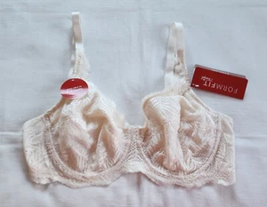 Formfit By Triumph Ladies Nude Beige Lace Comfort W Underwire Bra Size 20D New - Picture 1 of 3