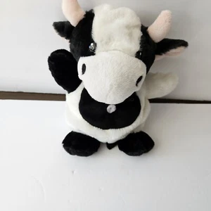 Anico Intl Baby Calf Cow Hand Puppet 9in Black White Soft Toy READ - Picture 1 of 9