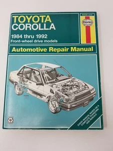 Haynes Toyota Corolla 1984-1992 Repair Manual 92035 - Bild 1 von 2