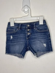 Children’s Place Girlfriend Jean Shorts Girls Size 6 Cutoff Button Fly Stretch - Picture 1 of 4