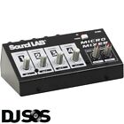 Soundlab Compact Portable 4 Channel Mono Dj Party Microphone Mixer With Effects