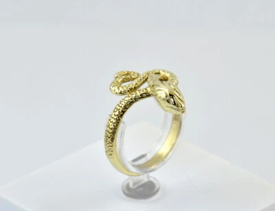 Ring Schlange 585/000 14 K Gelbgold Schlangenring - Bild 1 von 3