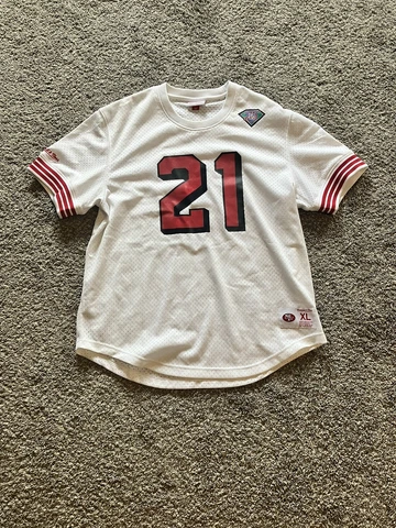 Deion Sanders San Francisco 49ers Mesh Top Jersey XL 75th Cover