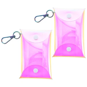 2pcs Mini Coin Purse Earphone Bag Trinket Organizer Key Storage Bag Change - Picture 1 of 12