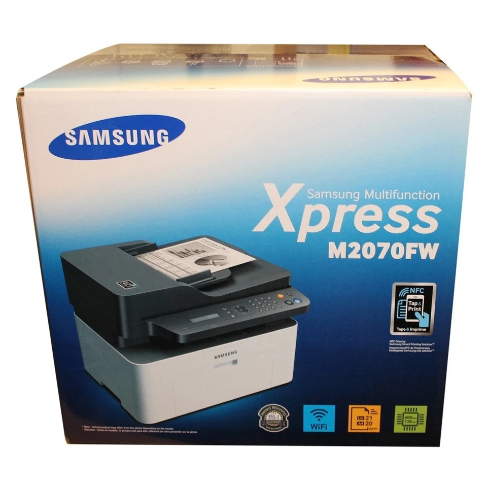 Brand New Samsung Xpress M2070fw Wireless Monochrome All-in-one Printer - Image 1 of 1