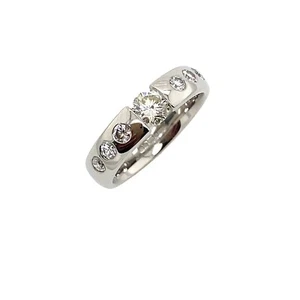 4.8mm Court Shape 9ct White Gold Wedding Band, Total Diamond Weight 0.68ct - Picture 1 of 6
