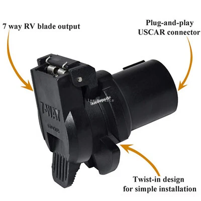 Enchufe adaptador de enganche para remolque autocaravana Chevy Express 1500 2500 3500 modelos GM 924-307 Foto 1 de 4