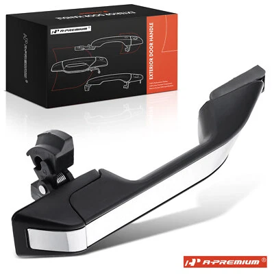 Manija de puerta exterior negra + cromada sin cerradura delantera derecha para Honda Odyssey 11-17 Foto 1 de 4