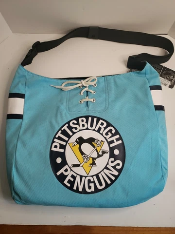 Pittsburgh Penguins Crosby 87 Jersey Shoulder Tote Bag in Blue New With Tags Cover