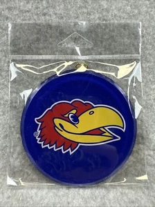 KU Jayhawks Acrylic Christmas Hanging Ornament Basketball Double Sided (3.5”) - Picture 1 of 3