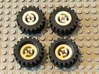 4 x LEGO Roue Ref 2346+3482c02 white / Set 4549 8872 1621 6770 8210 8830 6885...
