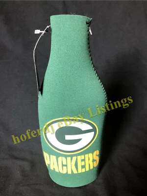 Green Bay Packers Football 12 oz Beer Bottle Koozie Holder Skin Insulated Sleeve - Image 1 of 4