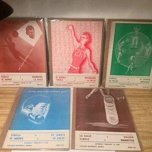 Lot of five 1949-50 College Basketball Doubleheader Programme - St. John’s, Cinci - Bild 1 von 6