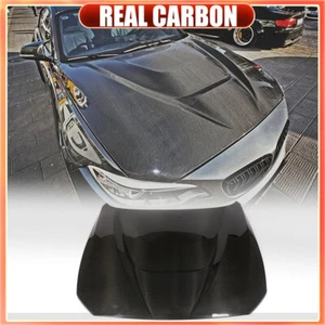 For BMW 2 Series M2 F22 F23 F87 14-18 Front Bumper Bonnet Hood Cover REAL CARBON - Picture 1 of 15