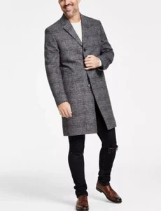 $495 Lauren Ralph Lauren Men's Luther Luxury Wool Blend Overcoat 38R - Picture 1 of 8