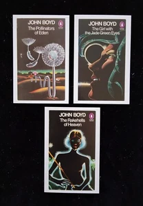 3 x Penguin Sci Fi Book Cover Postcards - John Boyd - Unused - Bild 1 von 4