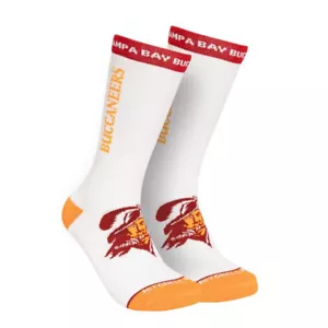 Tampa Bay Buccaneers Mitchell & Ness weiß/orange klassische Crew-Socken - Bild 1 von 2