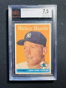 1958 Topps Baseball #150 Mickey Mantle Bvg 7.5 Not Psa - Picture 1 of 2
