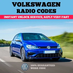 VW Volkswagen Radio Code Service RCD510 500 310 300 215 210 fast - Picture 1 of 1