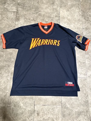 Majestic Golden State Warriors Adonal Foyle Warm Up Jersey Size 3XL NBA Vintage - Image 1 of 4