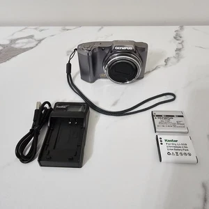 Olympus SZ-12 Digital Camera 14 MP Silver w/ 2 Battery & SD Card Tested Working - Picture 1 of 11