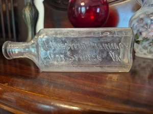 1890's HOMESTEAD HOTEL OMNI RESORT HOT SPRINGS VA. DRUG STORE PHARMACY BOTTLE - Picture 1 of 8