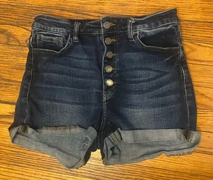 Kancan Denim Jeans Stretch Shorts Button Fly Damen 28 - Bild 1 von 6