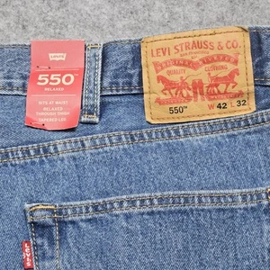 Jean homme Levi's Big & Tall 505 coupe décontractée, délavé à la pierre moyen, 42 L x 32 L - Photo 1/8