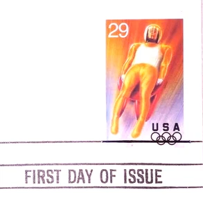 1994 Olympics Winter Games - Luge - 22kt Gold Replica Stamps - SEE BELOW - Picture 1 of 4