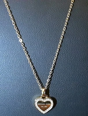 COLLAR CORAZÓN MICHAEL KORS CON PIEDRAS DE CRISTAL Foto 1 de 4