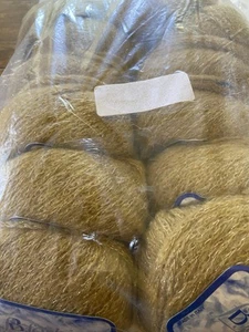 12 balls Bertagna Filati FB Fashion LUCE Mohair blend Yarn GOLD Metallic ITALY - Picture 1 of 6