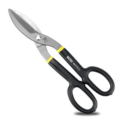 Tin Snips 12 Inch Flat Blade Metal Cutters Straight Shears Heavy Duty Drop Fo... - Imagem 1 de 4