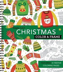 New: CHRISTMAS COLOR & FRAME - Spiralbound, Paperback - Picture 1 of 2