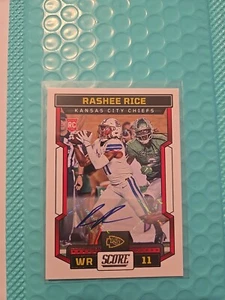 Rashee Rice Rookie Auto. Kansas City Chiefs Superstar - Picture 1 of 2