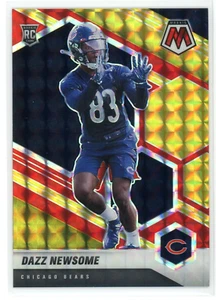2021 Panini Mosaic Dazz Newsome Choice Fusion Red & Yellow Prizm Rookie /80 WR - Picture 1 of 2